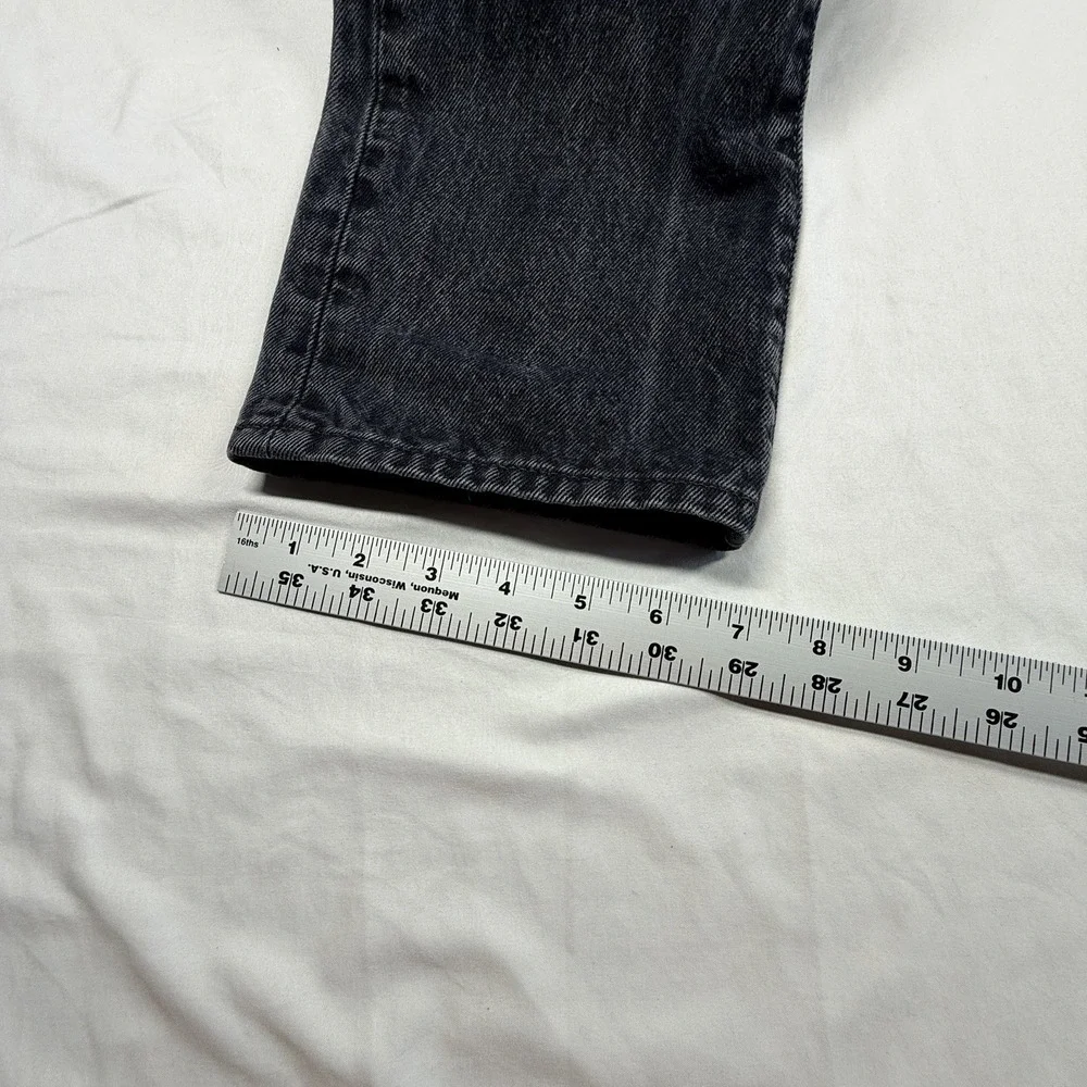 Levi's 501 Men's Straight Leg Button Fly Faded Black Acid Wash 30x34(29/32)